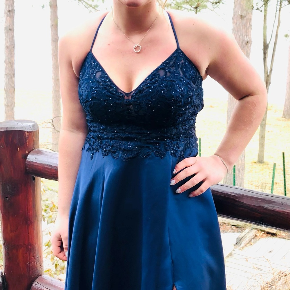 Navy Blue Prom dress
